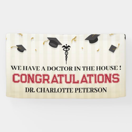 Congratulation Doctor Medical School Graduation Banner