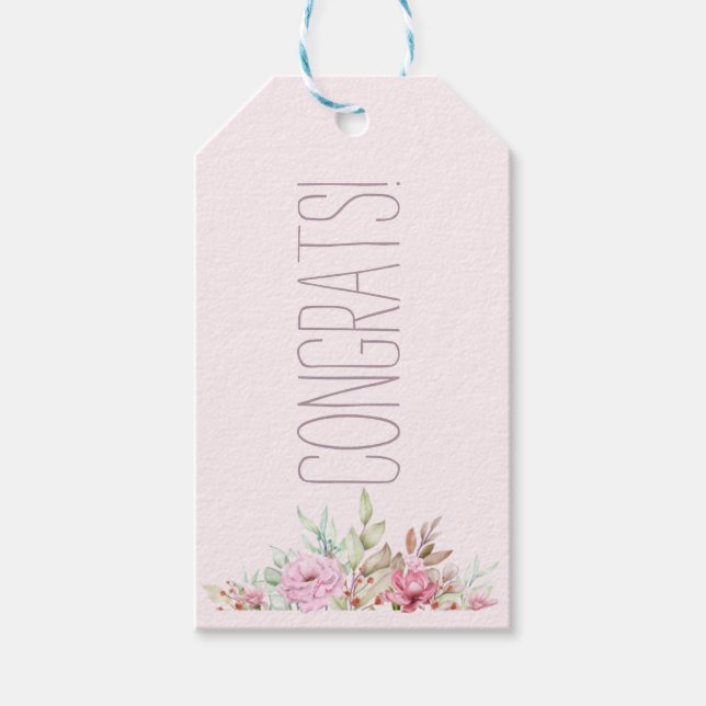 Congratulation  gift tags (Front)