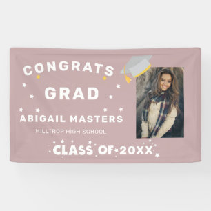 congratulation grad stars photo party banner