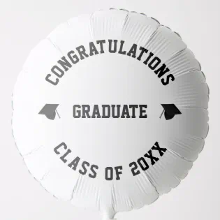 Congratulation graduate class of 2023 custom text balloon