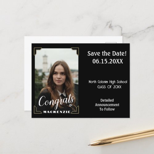 Congratulation Graduation Party Save The Date Card