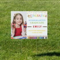 Congratulation kinder graduate photography sign