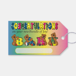 Congratulation on Your Bundle of Joy | Baby Gift Tags