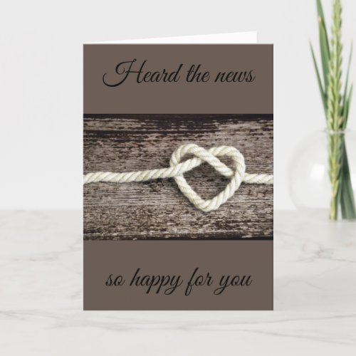 CONGRATULATION ON YOUR ENGAGEMENT CARD