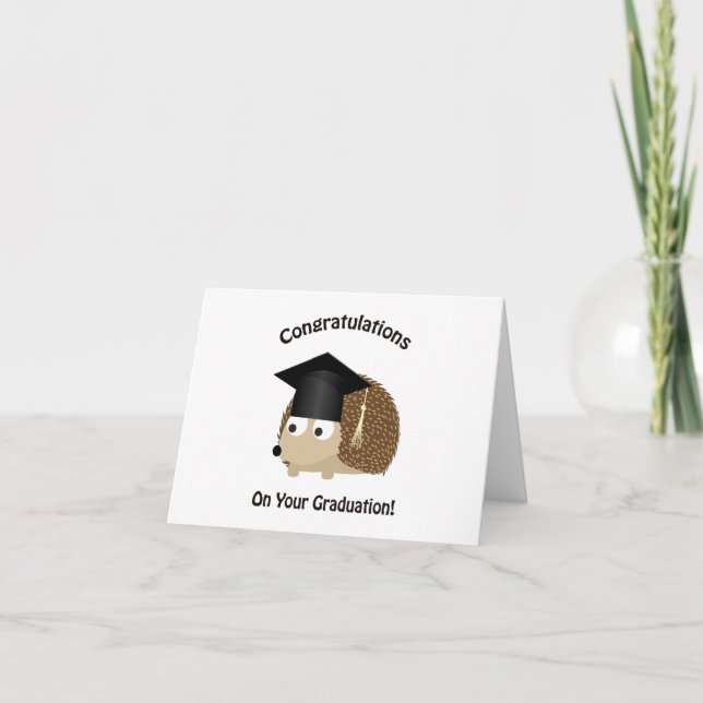 Congratulation on Your Graduation Hedgehog Card (Front)