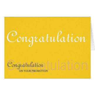 Congratulations On Your Promotion Cards | Zazzle