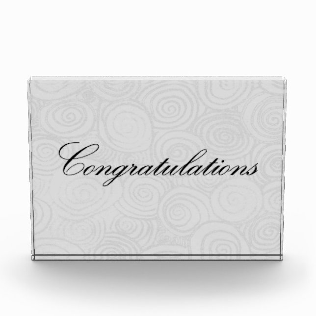 Congratulation Swirls Award (Front)