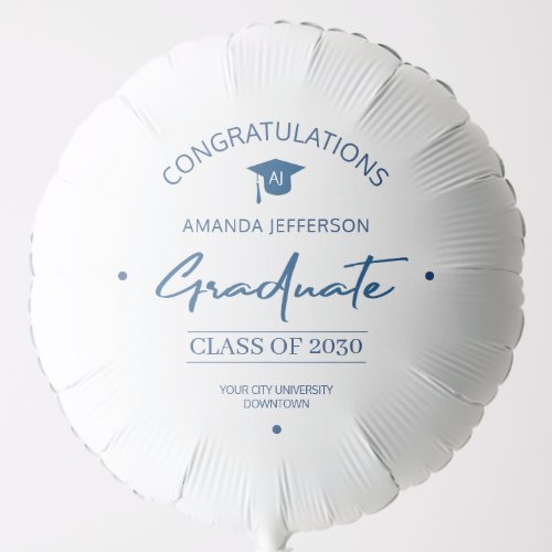 Congratulation the graduate personalized party balloon