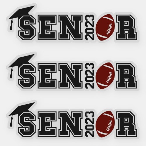 Congratulations 2023 senior football graduation sticker