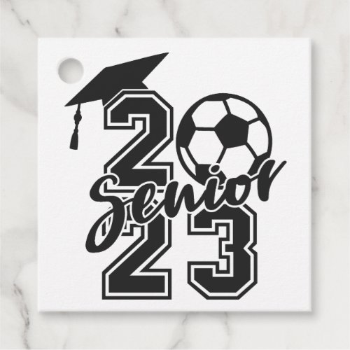 Congratulations 2023 senior soccer player student  favor tags