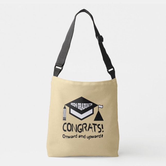 Congratulations, 2024 Graduate! Crossbody Bag (Front)