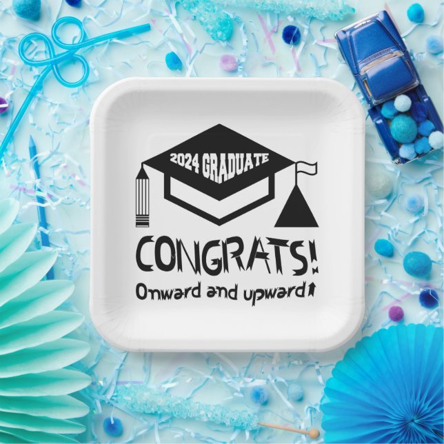 Congratulations, 2024 Graduate! Paper Plates (Party)