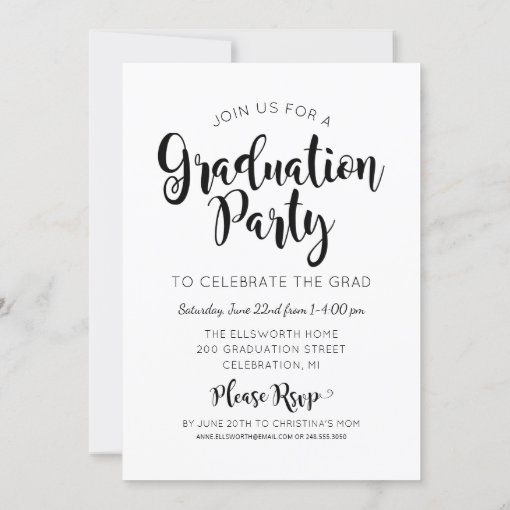 Congratulations 2024 Rose Gold Graduation Photo Invitation | Zazzle