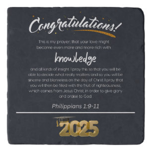 Congratulations 2025 Philippians 1:9-11 Christian Trivet