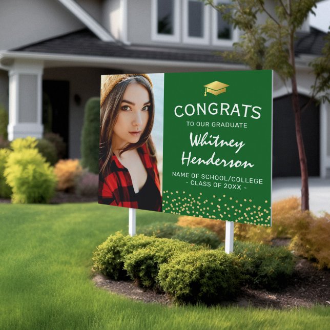 Congratulations 2025 Photo Graduate Yard Sign (Creator Uploaded)
