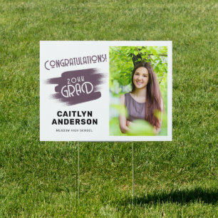 Congratulations 2026 Grad Photo Yard Sign