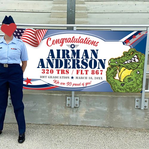Congratulations 320 Gators Air Force Graduation Banner