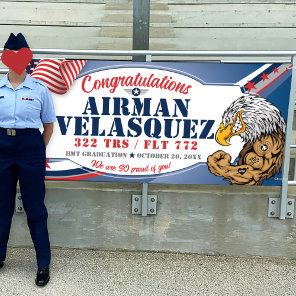 Congratulations 323 Eagles Air Force Graduation Banner