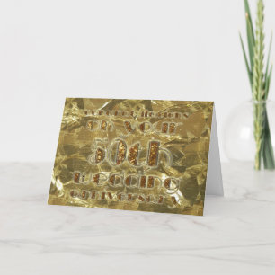 Congratulations 50th Wedding Anniversary Gold Card