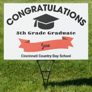 Congratulations 5th Grade Graduate Sign