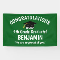 Congratulations 5th Grade Graduation Green