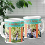 Congratulations 60th Birthday 4 Photo Giant Coffee Mug<br><div class="desc">60th Birthday, personalized photo mug. The photo template is set up for you to add 4 of your favorite photos. You can also add your custom message, the year and edit the occasion if you wish. The wording currently reads "Congratulations on your 60th Birthday" and "we wish you a year...</div>