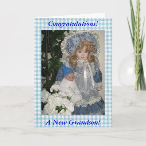 Congratulations a New Grandson Card