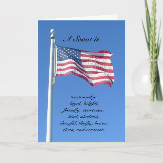 Congratulations: A Scout Is... Card