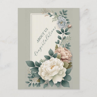 Congratulations ABOUT US Holiday Postcard