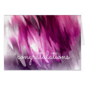 Congratulations Abstract Watercolor Artist (Front Horizontal)
