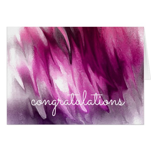 Congratulations Abstract Watercolor Artist (Front Horizontal)