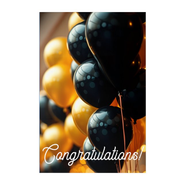 Congratulations! Acrylic Print (Front)