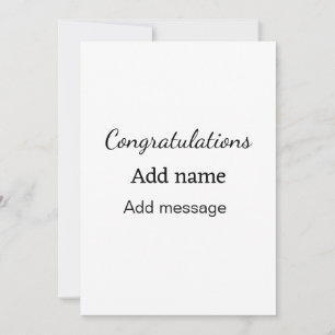 Congratulations add name message simple graduate invitation