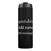 Congratulations add name message simple graduate