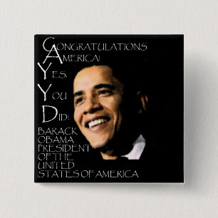 CONGRATULATIONS AMERICA BUTTON