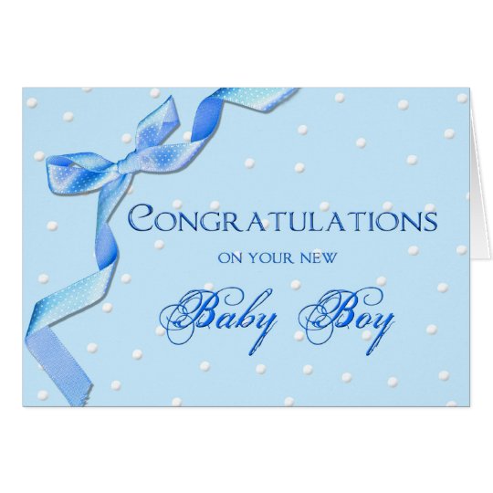 Congratulations Baby Boy Card