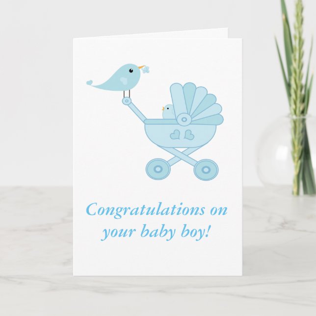 Congratulations /Baby Boy Card (Front)
