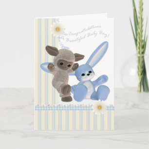 Congratulations Baby Boy Card, New Baby Card