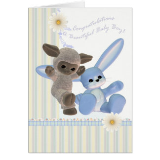 Congratulations Baby Boy Card, New Baby Card
