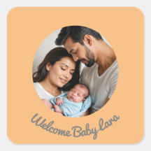 Congratulations baby peach welcome photo