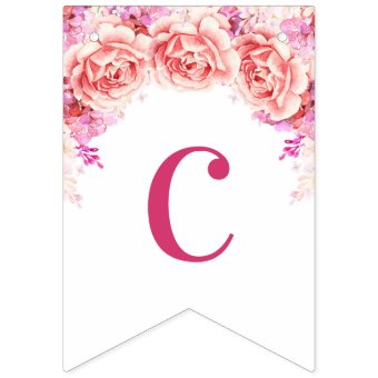 Congratulations Banner Pink Watercolor Flowers | Zazzle