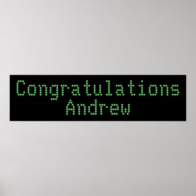 Congratulations Banner Poster (Front)