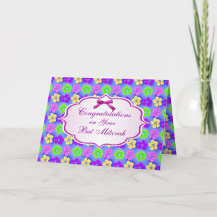 Congratulations, Bat Mitzvah Card