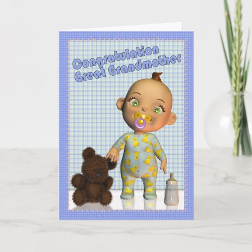 congratulations becoming a Great Grandmother Card