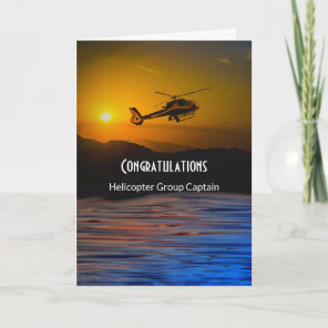 Congratulations Becoming Helicopter Group Captain  Card