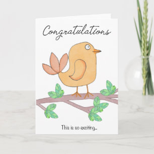 Congratulations Bird Card