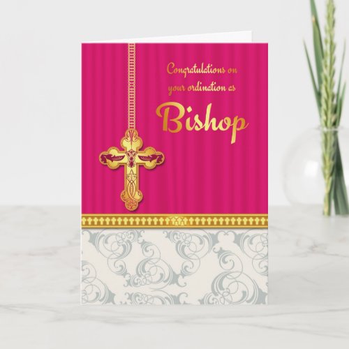 Congratulations Bishop Ordination In Blended Color Card