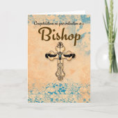 Congratulations Bishop Ordination In Parchment Card | Zazzle