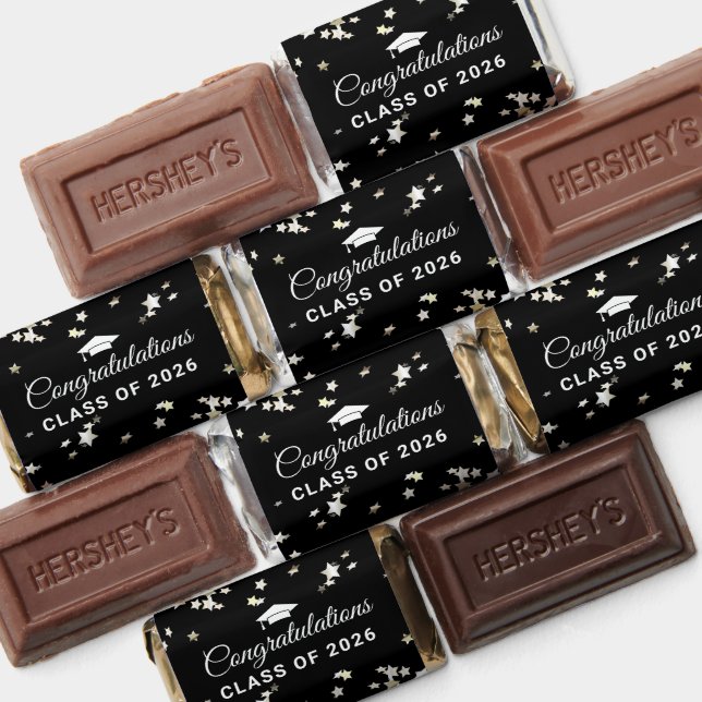 Congratulations Black Star Graduation Hershey's Miniatures (Assorted)