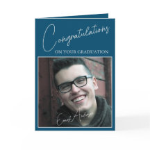 Congratulations Blue Graduate Photo Graduation